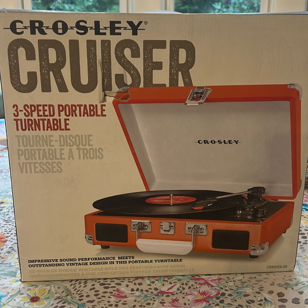 Crosley Cruiser 3 speed Portable Turntable